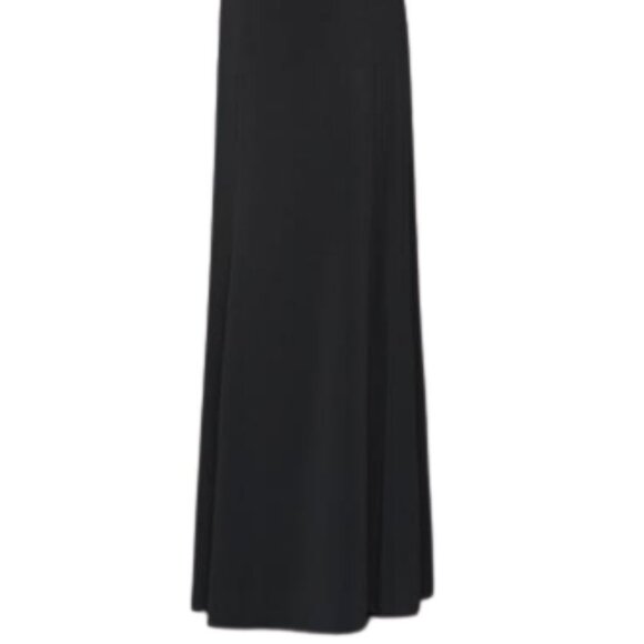 NWT La Femme 14180 Chiffon Prom Dress Black Size 8 - Picture 4 of 6